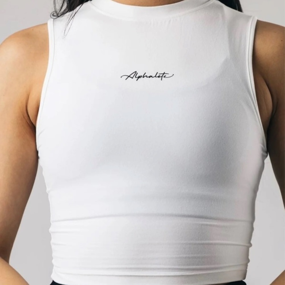 *SOLD* NWT Alphalete Ultrasoft White Crop *SOLD*
